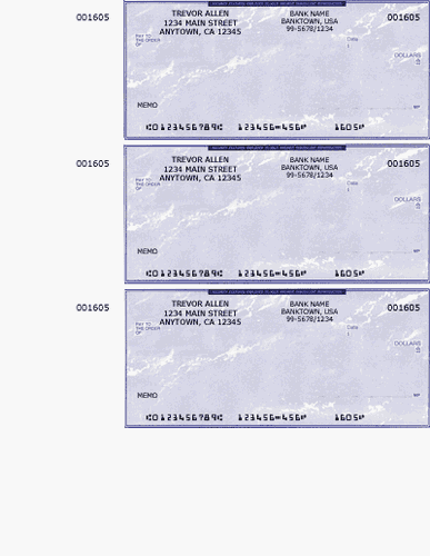 Blue Marble - 3 per page - Wallet